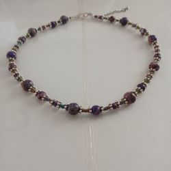 Purple Stone Choker