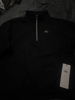 Alo Yoga Black Quarter-Zip Pullover