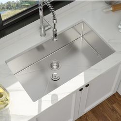 32 Inch Undermount Kitchen Sink - 32 x 18 Undermount Kitchen Sinks