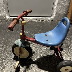 Vintage Blue And Red Radio flyer Tricycle