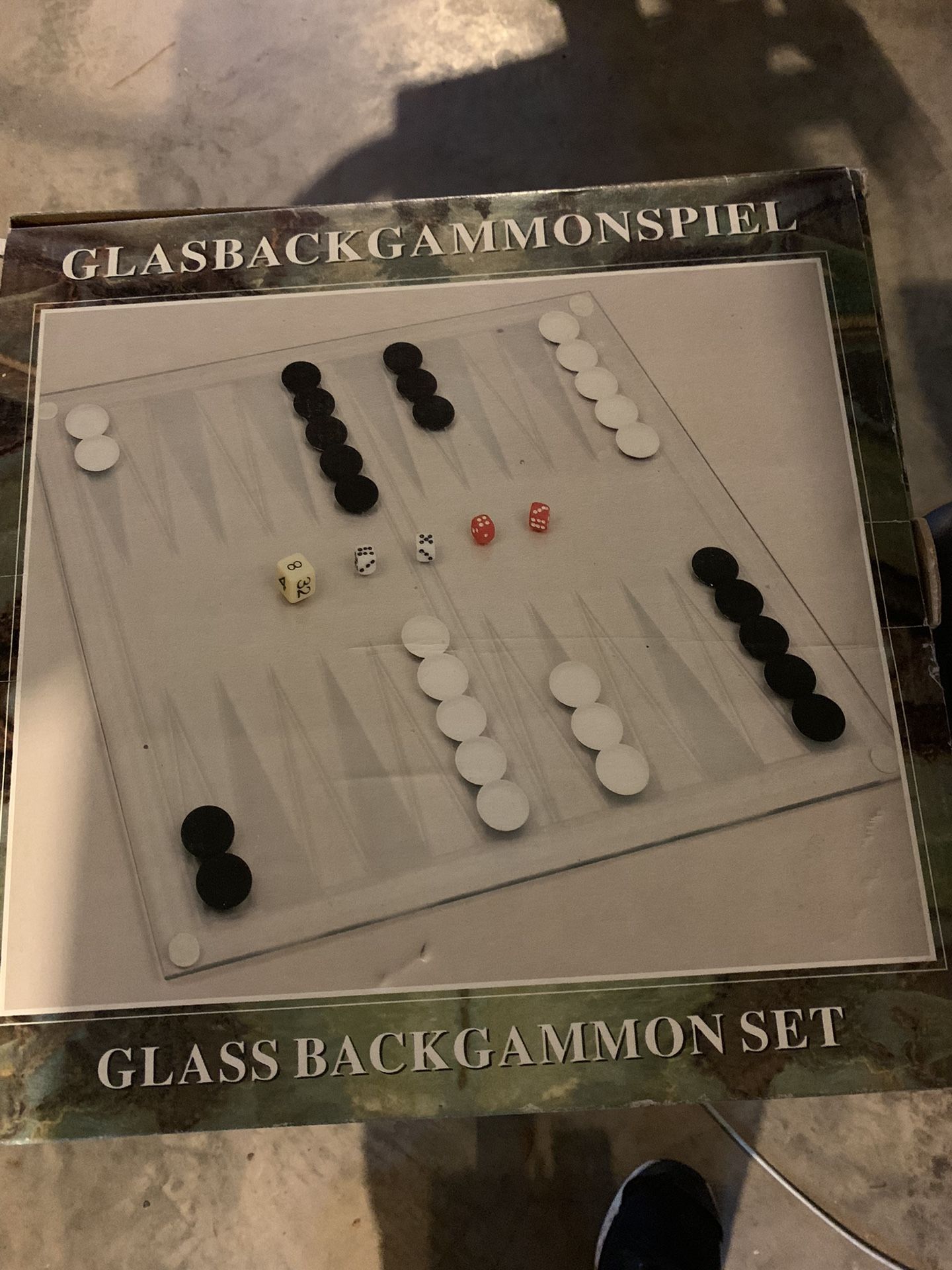 Glass Backgammon Set