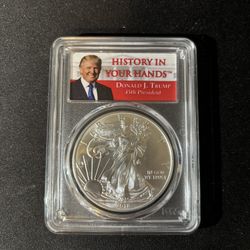 Trump Silver Eagle coins MS70