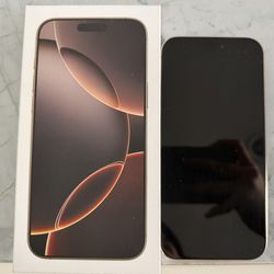 iPhone 16 Pro Max Desert Titanium, 512 GB. Unlocked