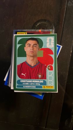 Panini sticker ronaldo green parallel