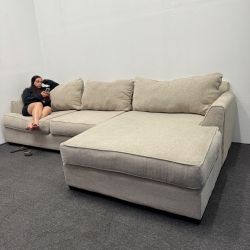 Oversized Chaise Sectional Couch - Rio - 1.2k OFF - Can Deliver - Good As New!