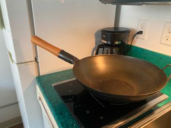 Carbon steel wok, large
