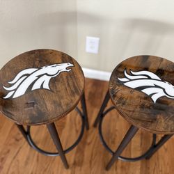 Custom Broncos Barstools 