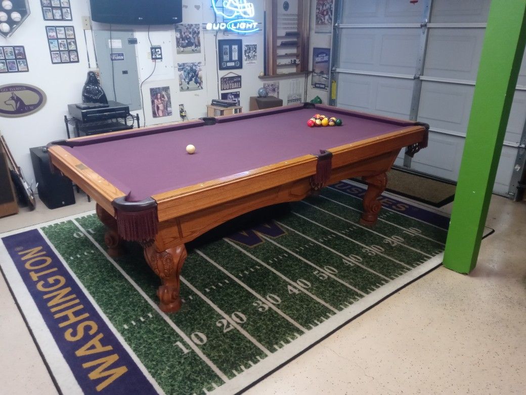 Olhausen Three Slate Pool Table!