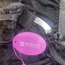 Avidlove Lace Garter Lingerie for Women Mesh Mini Skirt Nightwear Babydoll Bodysuit