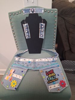 Denim belt set