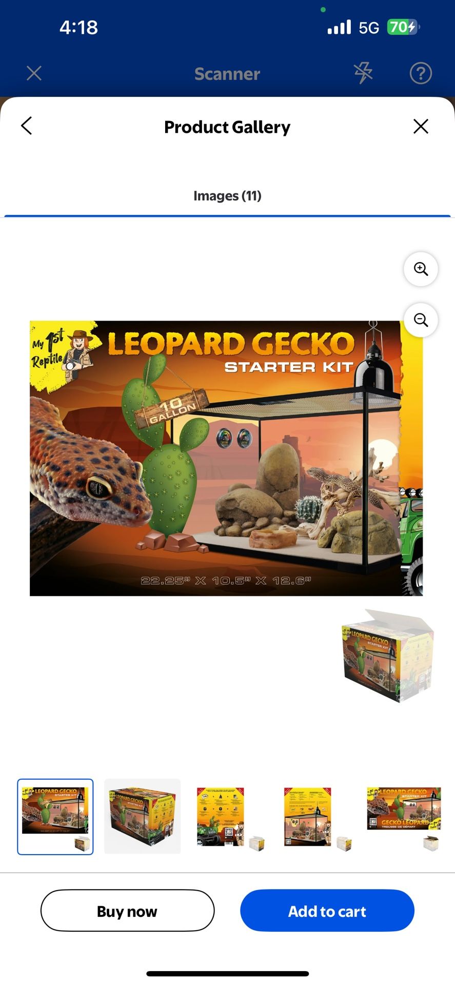 Leopard Gecko Reptile Starter Kit New In BOX 