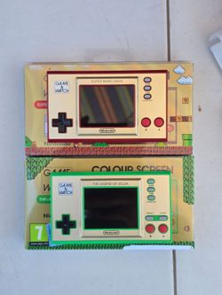 Game & Watch Zelda and Mario Consoles