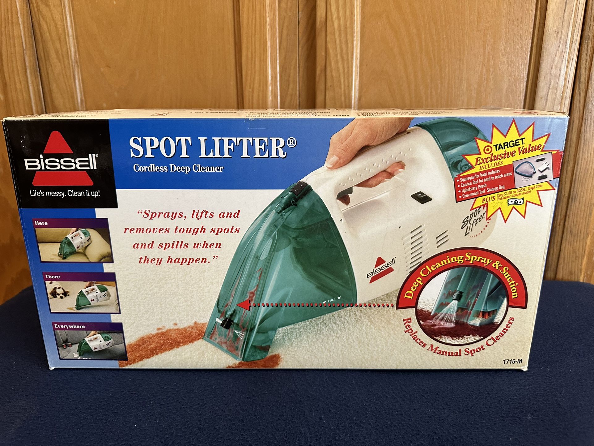 NEW Bissell Spot Lifter Handheld Cordless Carpet Deep Cleaner Model 1715-M