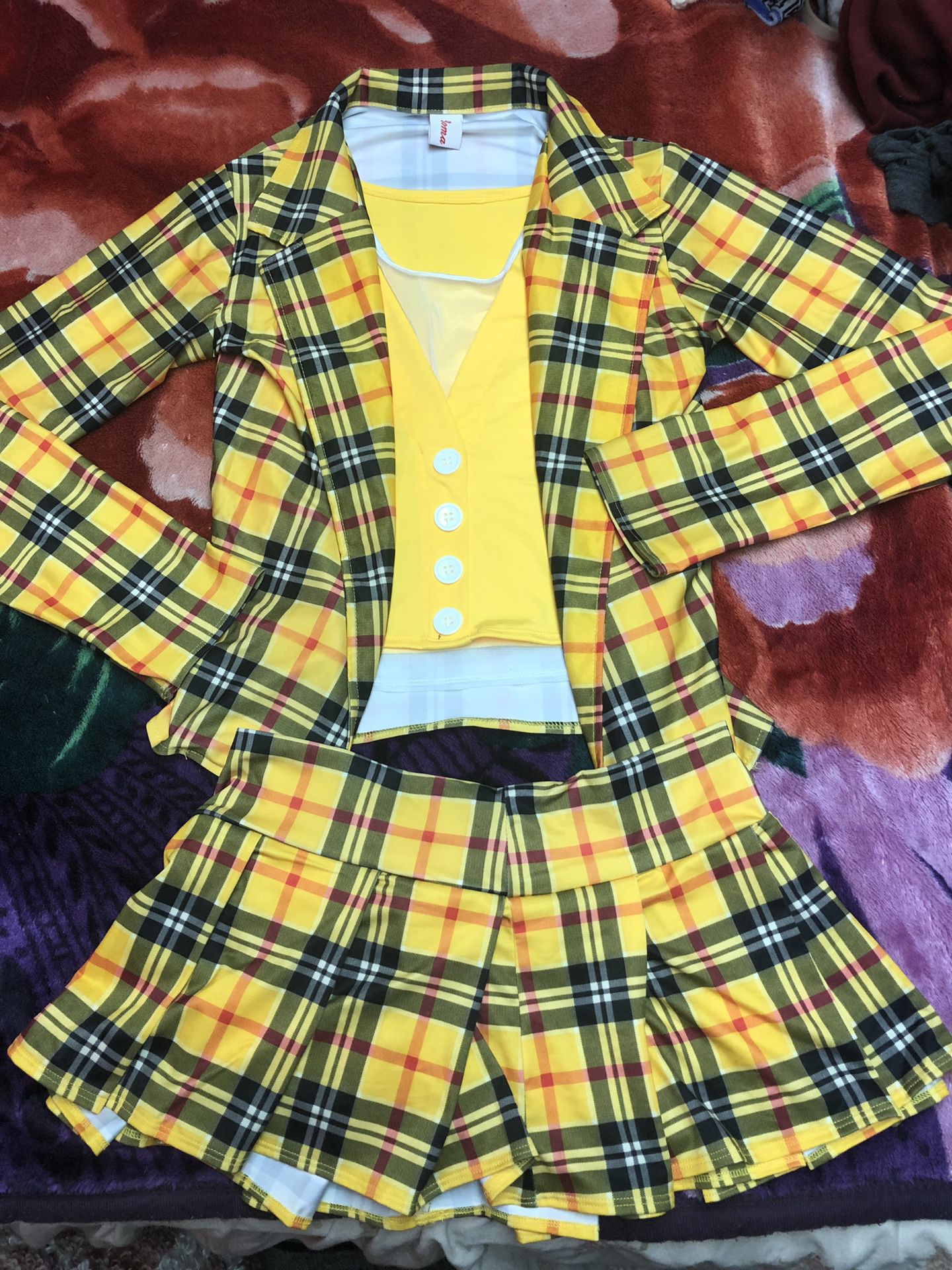 Yellow School Girl Outfit Set