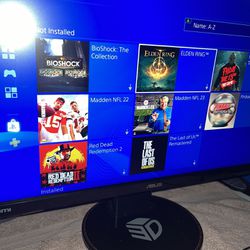 PS4 Bundle W/account With 24 Plus Great Games.  Works Great!
