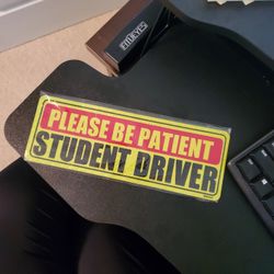 "Student driver magnet"