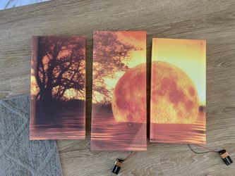 3 piece wall art sun posters painting