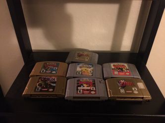 Nintendo 64 console and games