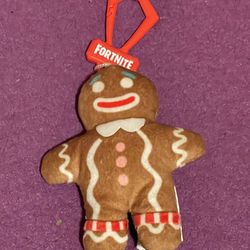 Fortnite gingerbread keychain stuffed animal