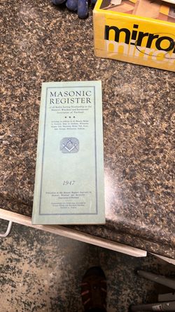 1947 Masonic Register Portland Oregon Booklet