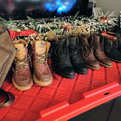 Boots And Leather Bag