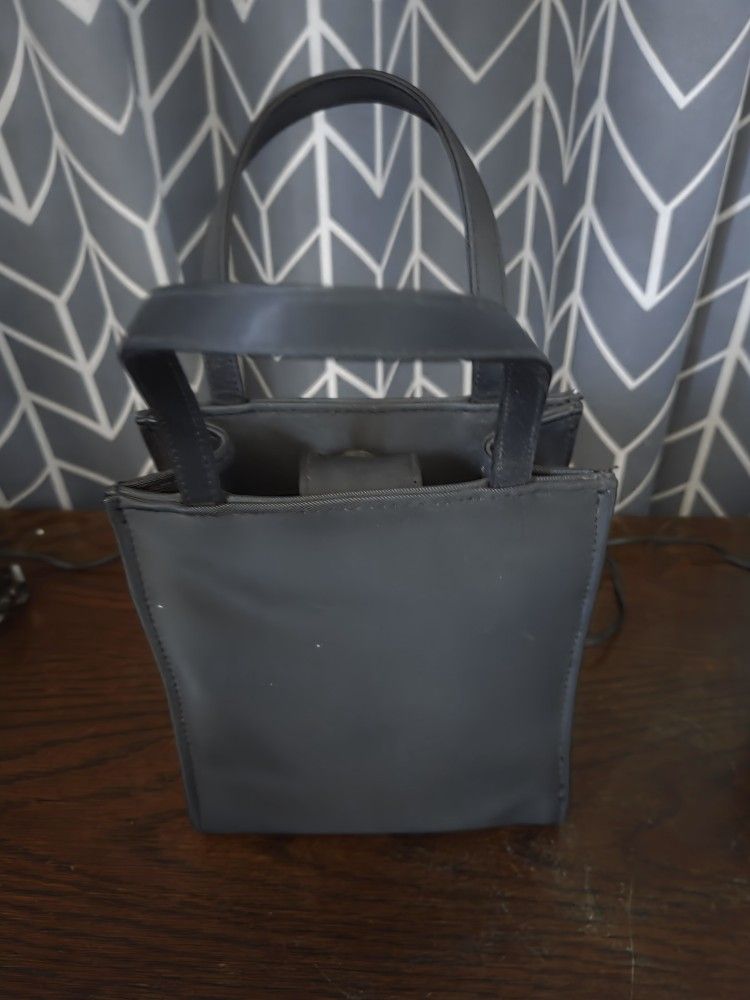 Small Black Nylon Tote Bag / Mini Handbag - Versatile & Essential