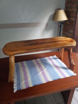 3 ft exotic . Wood bench