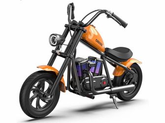 Hyper GoGo Kids Electric Dirt Bike Motorcycle – Safe 10mph Ride-On Toy with Lights & Music – Up to 60 mins Battery – Adjustable Handlebars – Ideal Gif