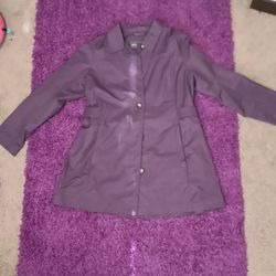 Eddie Bauer purple Trench Coat