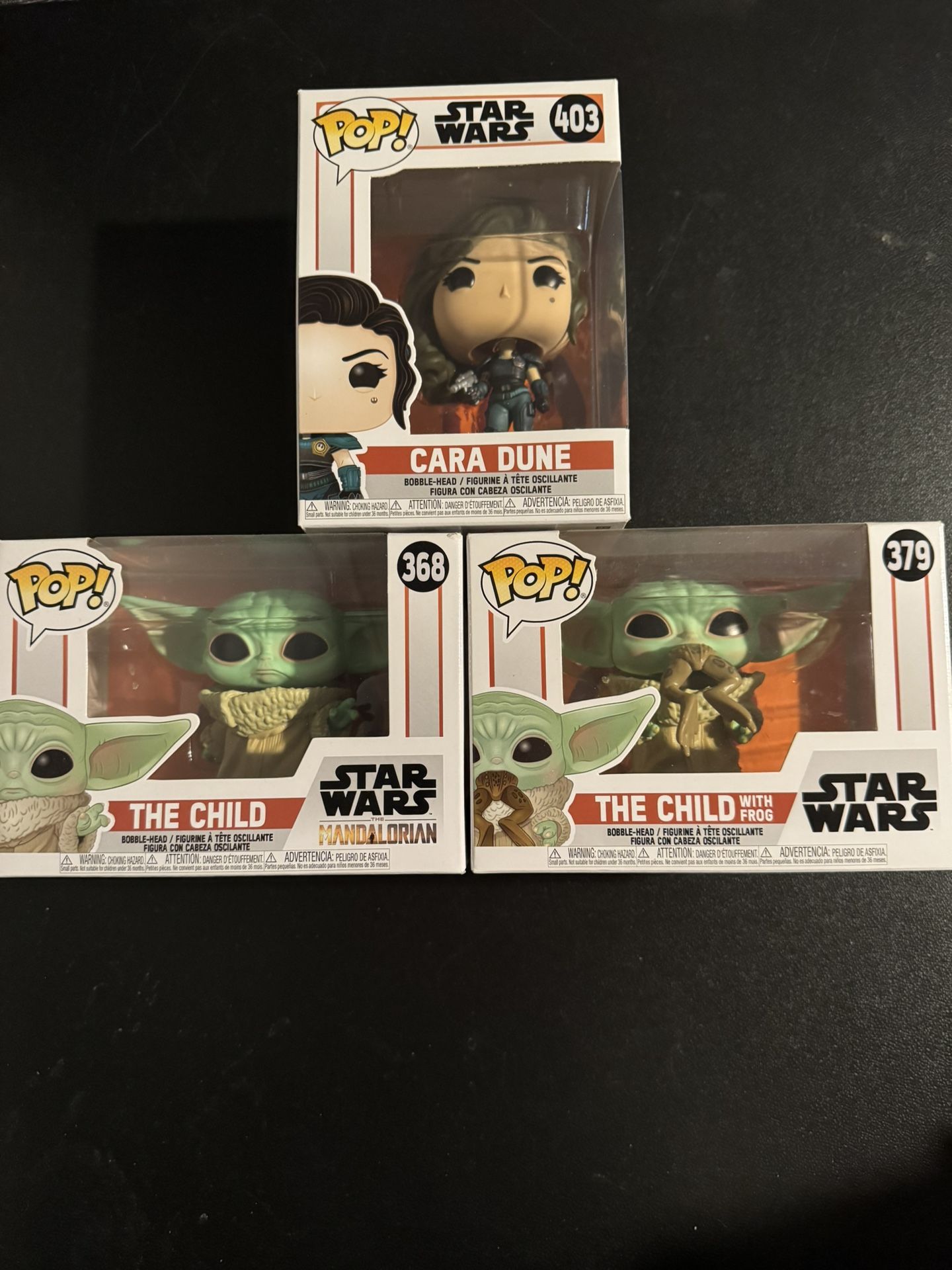 3 Star Wars Funko Pops