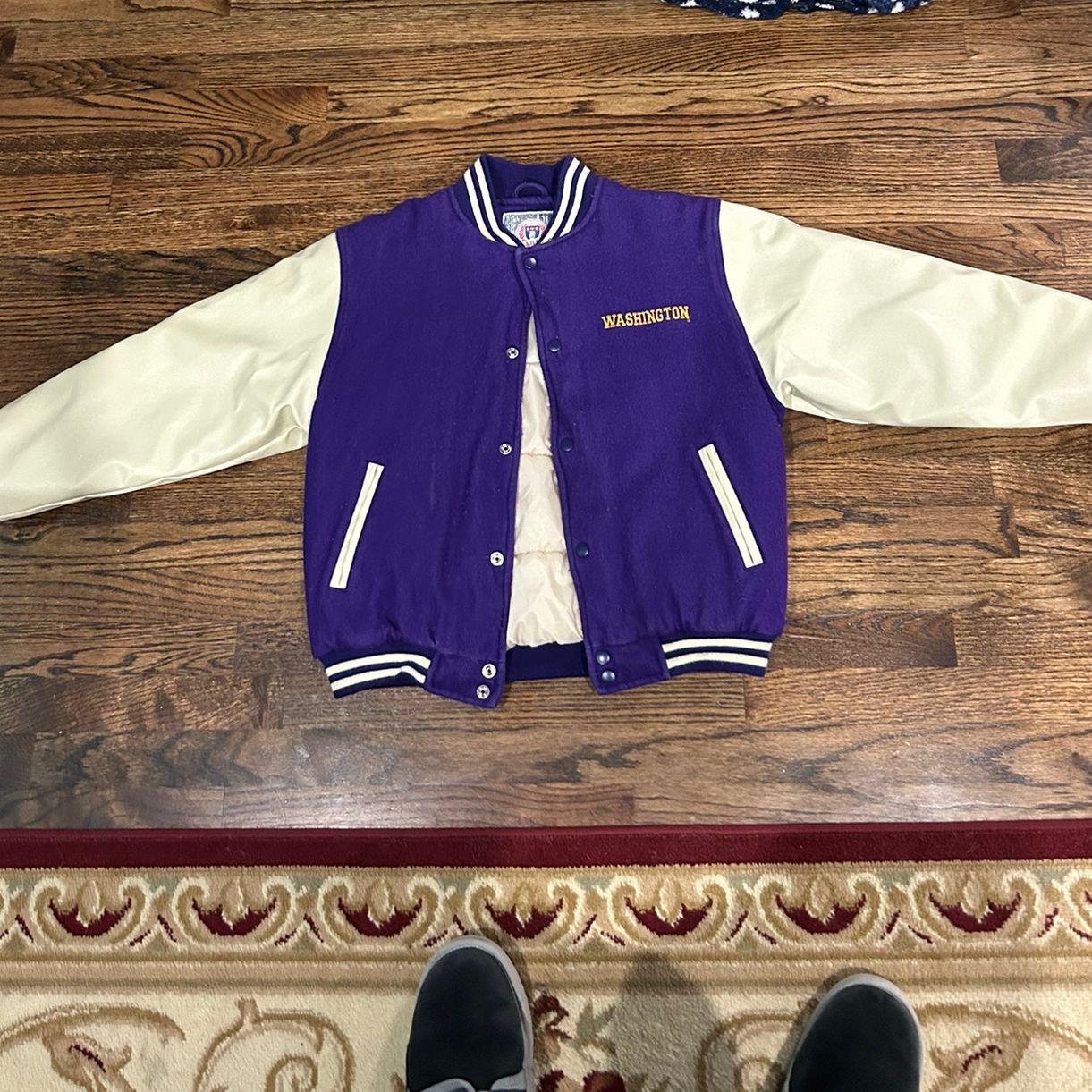 Louis Vuitton Green Varsity Leather Jacket for Sale in Federal Way, WA -  OfferUp