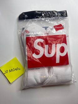Supreme x Hanes Men’s Crew Socks Size 6-12