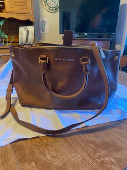Michael Kors Savannah Saffano Leather Satchel