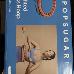 Popsugar Adjustable Weighted Fitness Hoop,Coral