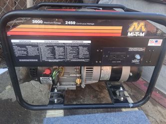 Mi-T-M gas power generator 3000watts