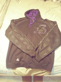 Adidas Lakers zip up sweater jacket