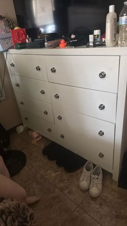 Tall wide dresser oversized Ashley furniture