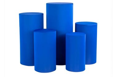 Party pedestals in different sizes and colors