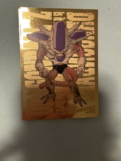1999 Dragon Ball Z Frieza Gold Foil...