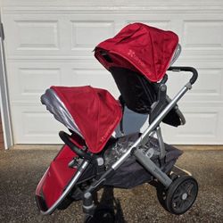 UPPAbaby Vista Stroller w/ Bassinet, Toddler Seat, Rumble Seat, PiggyBack
