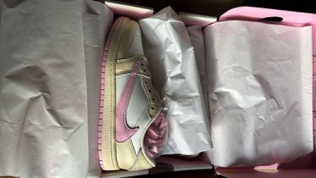 Travis Scott Jordan 1 Low Shy Pink PS Sz 1.5Y