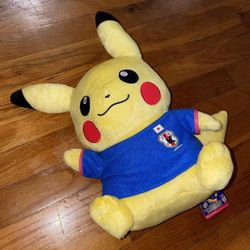 Pokemon Pikachu JFA Japan football soccer plush