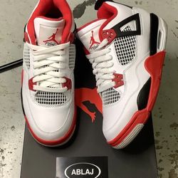 Nike Air Jordan 4 Retro Fire Red Brand New 6.5 80$