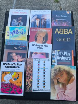 12 music books song books from famous artists