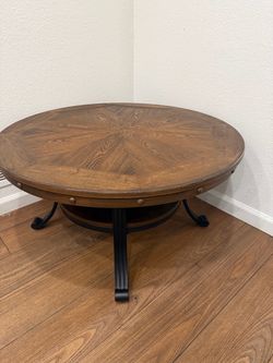 Rustic Round Coffee Table