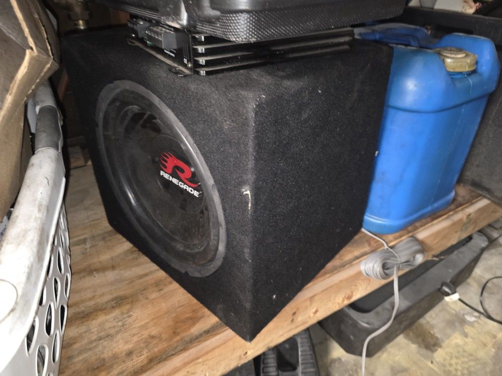 Renegade Subwoofer And Amplifier 