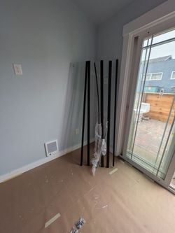 Black Metal Frame Rails or Bars