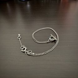 925 Silver Flower Clasp Necklace