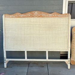 Queen, Bedroom Headboard & Frame And Mirror