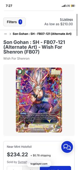 Gohan: SH TCG